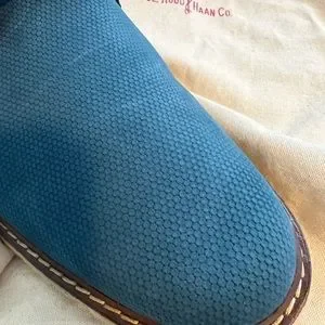 Cole Haan | Shoes | Cole Haan Blue Suede Espadrille Derbys 
